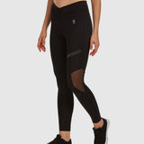 V Waist Tights - Black
