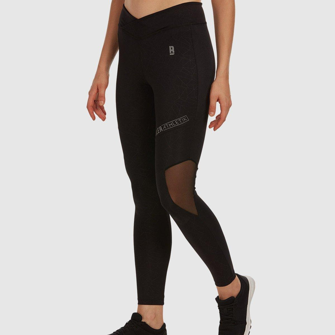 V Waist Tights - Black