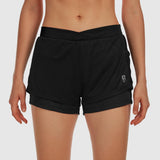 V Waist Shorts - Black