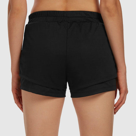 V Waist Shorts - Black
