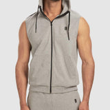 Sleeveless Hoodie - Grey