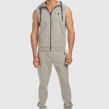 Sleeveless Hoodie - Grey