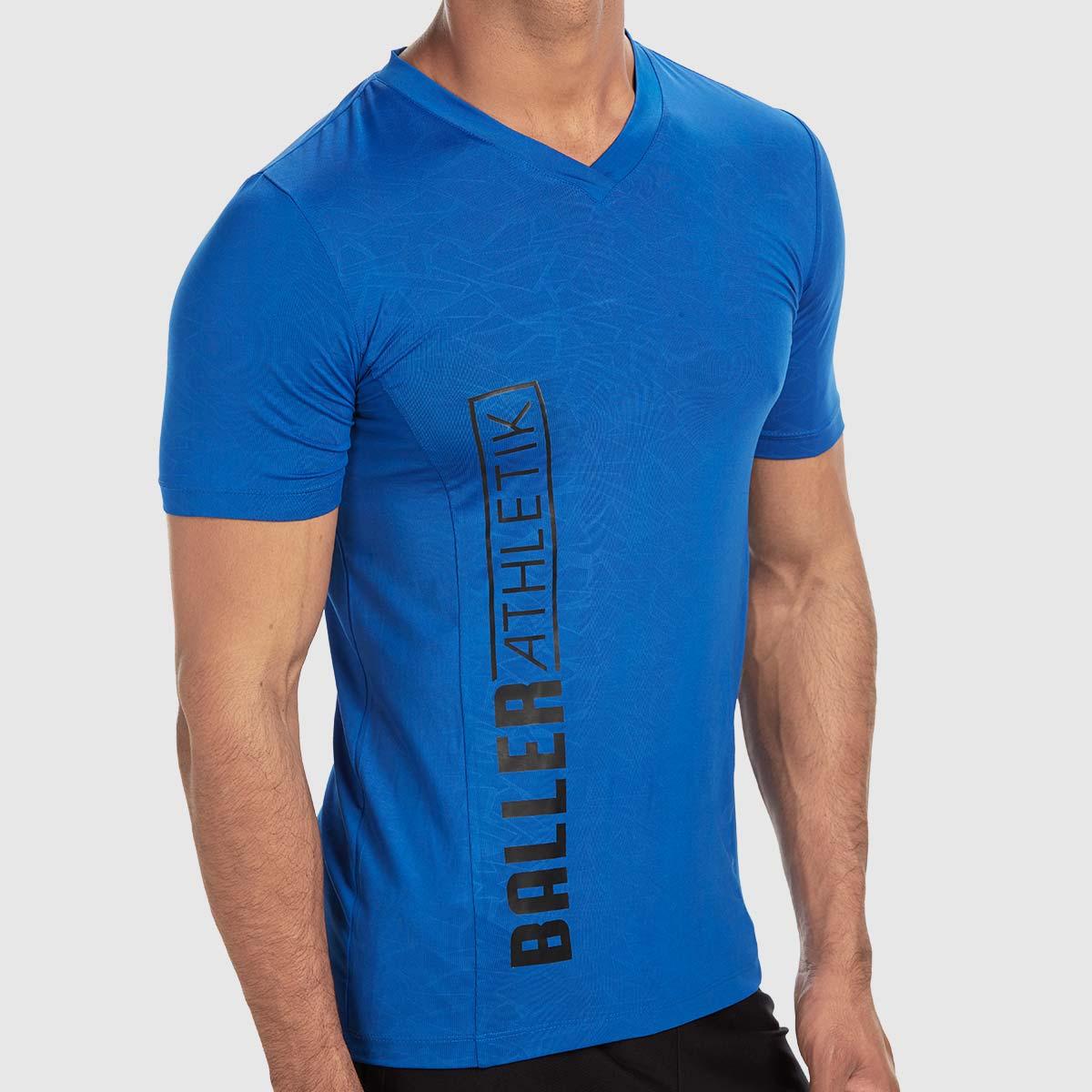 V-neck Tee - Electric Blue