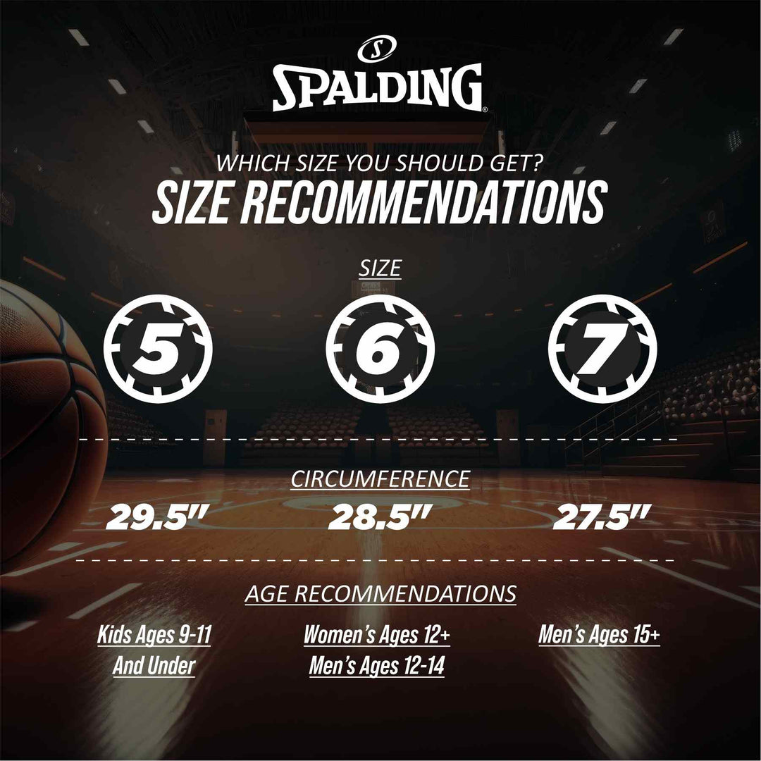 Spalding Crossover Rubber Moulded Indoor/Outdoor Basketball With Rubber Bladder, Brick, (Suitable for Practice/Match/Training) + Free Air Needle