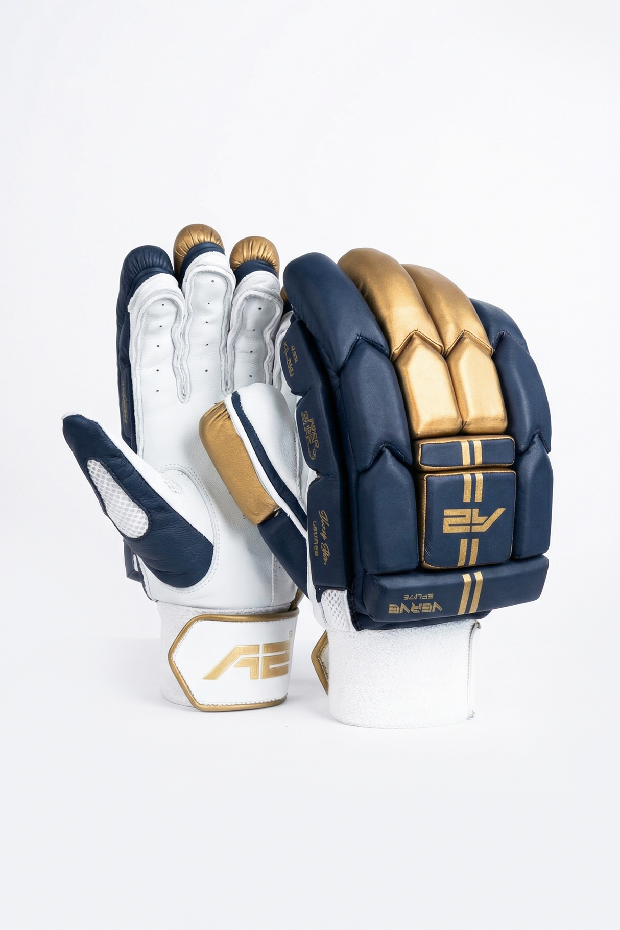 Blue and Golden Splitx Gloves