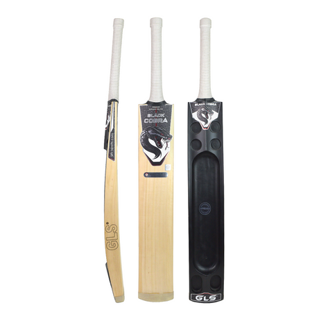 GLS Black Cobra 2.0 Kashmir Willow Scoop Bat For Hard Tennis Ball | Greenland Enterprises (Gls Sports)