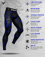 Invincible Men's Dragon Tight Leggings