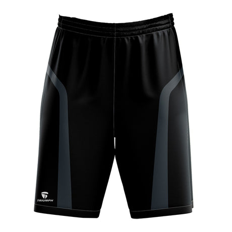 Black Casual Men Basketball Shorts with Pockets for Running Workout Activewear | Triumph