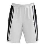 Basketball Shorts for Men | White Black Sports Shorts for Kids