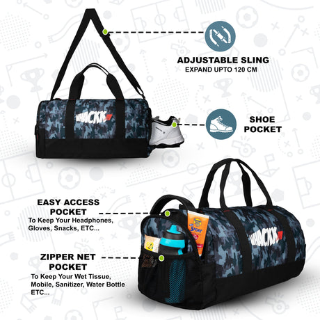 Cardio Wild Stone Gym Bag 31L Black