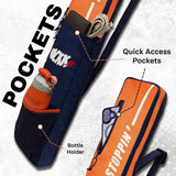 Hayden Orange Cricket Bat Cover Polyester Material, Premium Full Size Cover for Wooden and Plastic Bats with Heavy Duty Stitched Strap