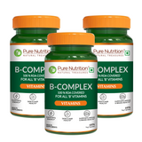 B Complex with Essential Vitamins B1, B2, B3, B5, B6, B7, B9, B12 - 60 Tablets  | Supports Energy, Metabolism, and Overall Wellness