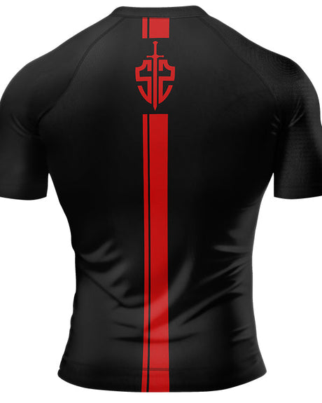 Black Red Rashguard Compression