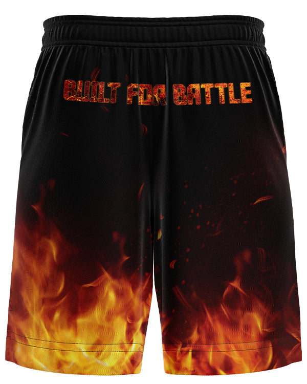 SASIB Inferno MMA Shorts - Black Orange