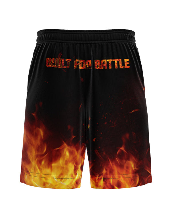 SASIB Inferno MMA Shorts - Black Orange
