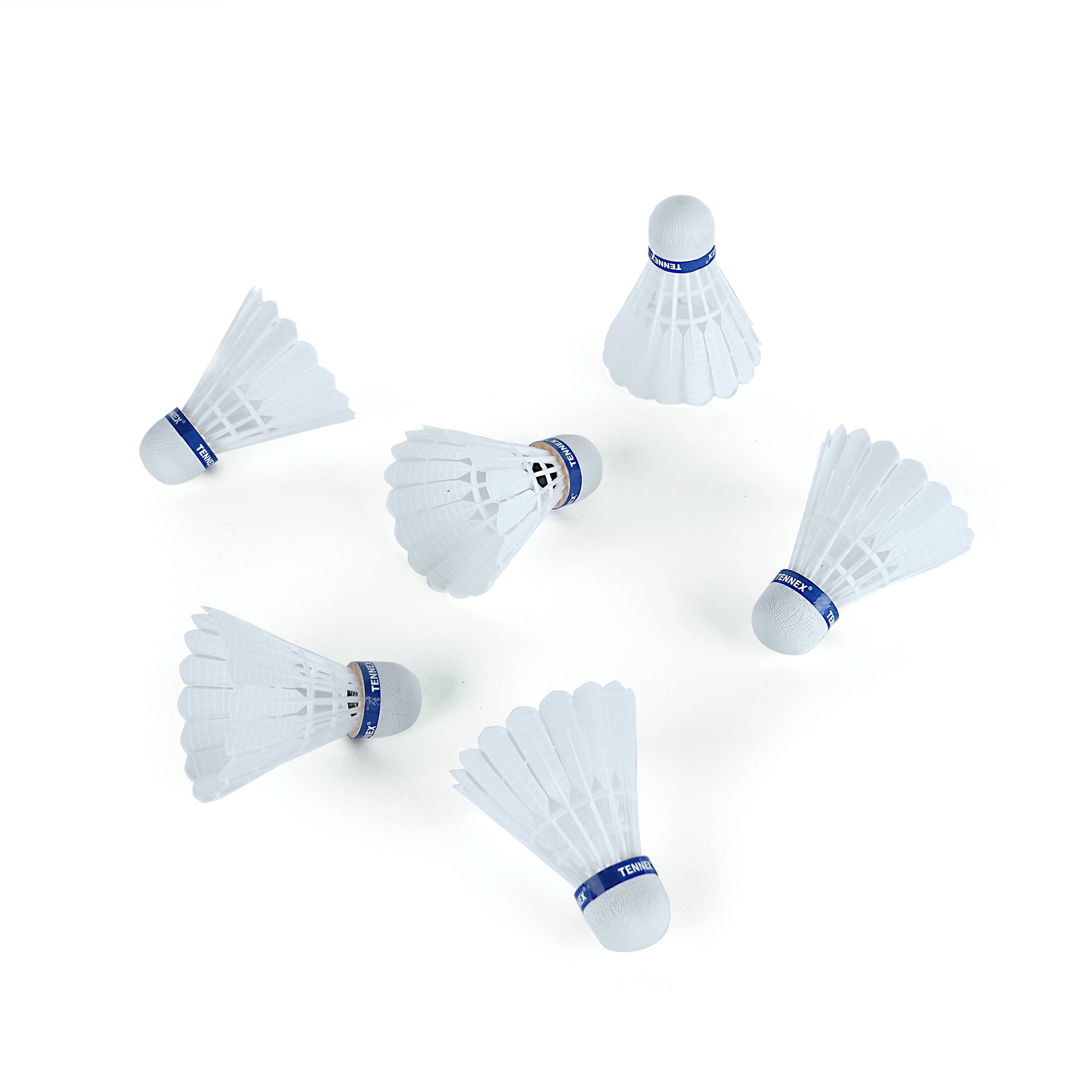 Badminton Nylon Shuttlecock (Pack of 6) - Volant