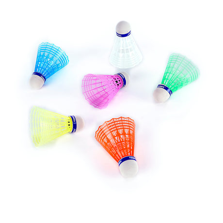 Badminton Plastic Shuttlecock (Pack of 6)