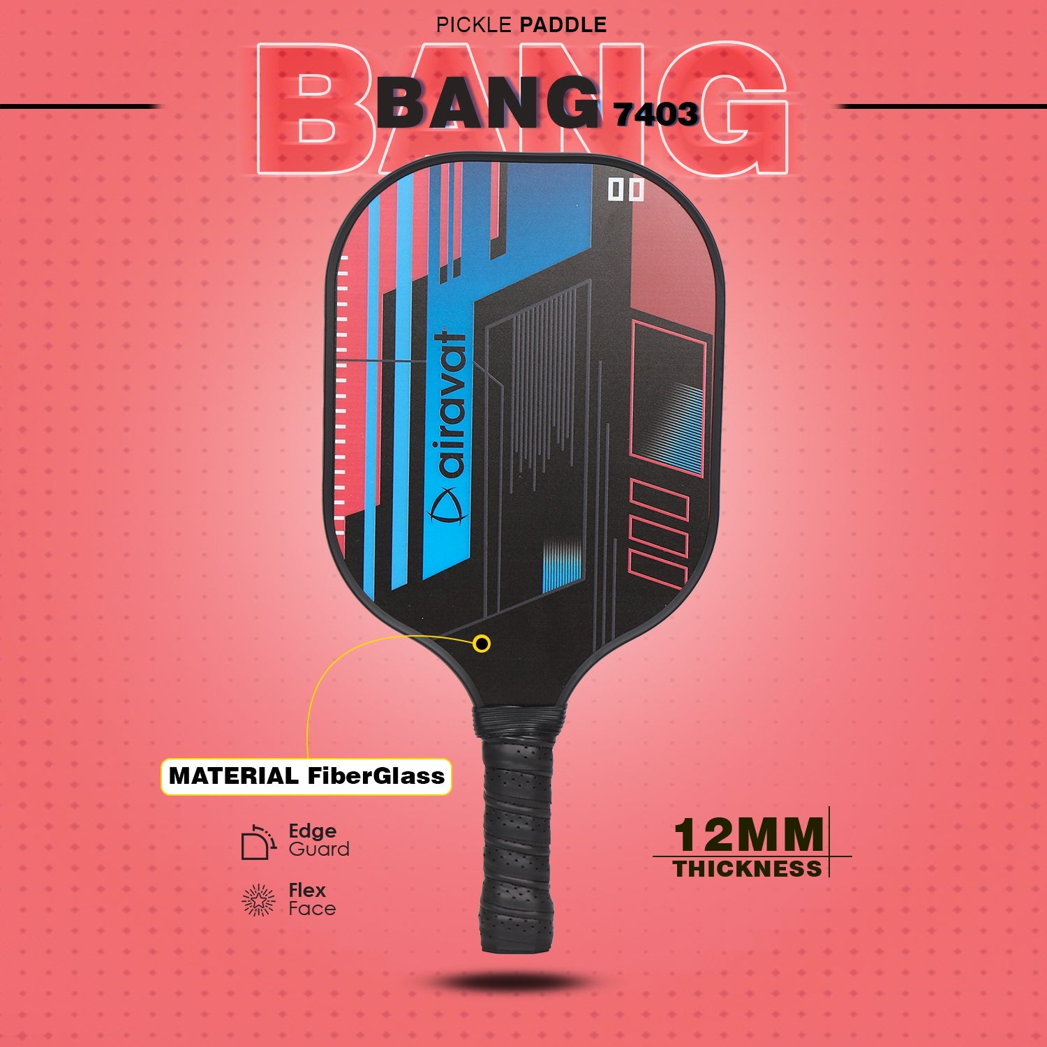 BANG PICKLEBALL PADDLE - 7403 WITH BAG