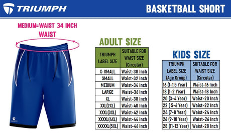 Men Basketball Shorts | Athletic Quick Dry Gym Activewear Lightweight Shorts with Pocket | Triumph