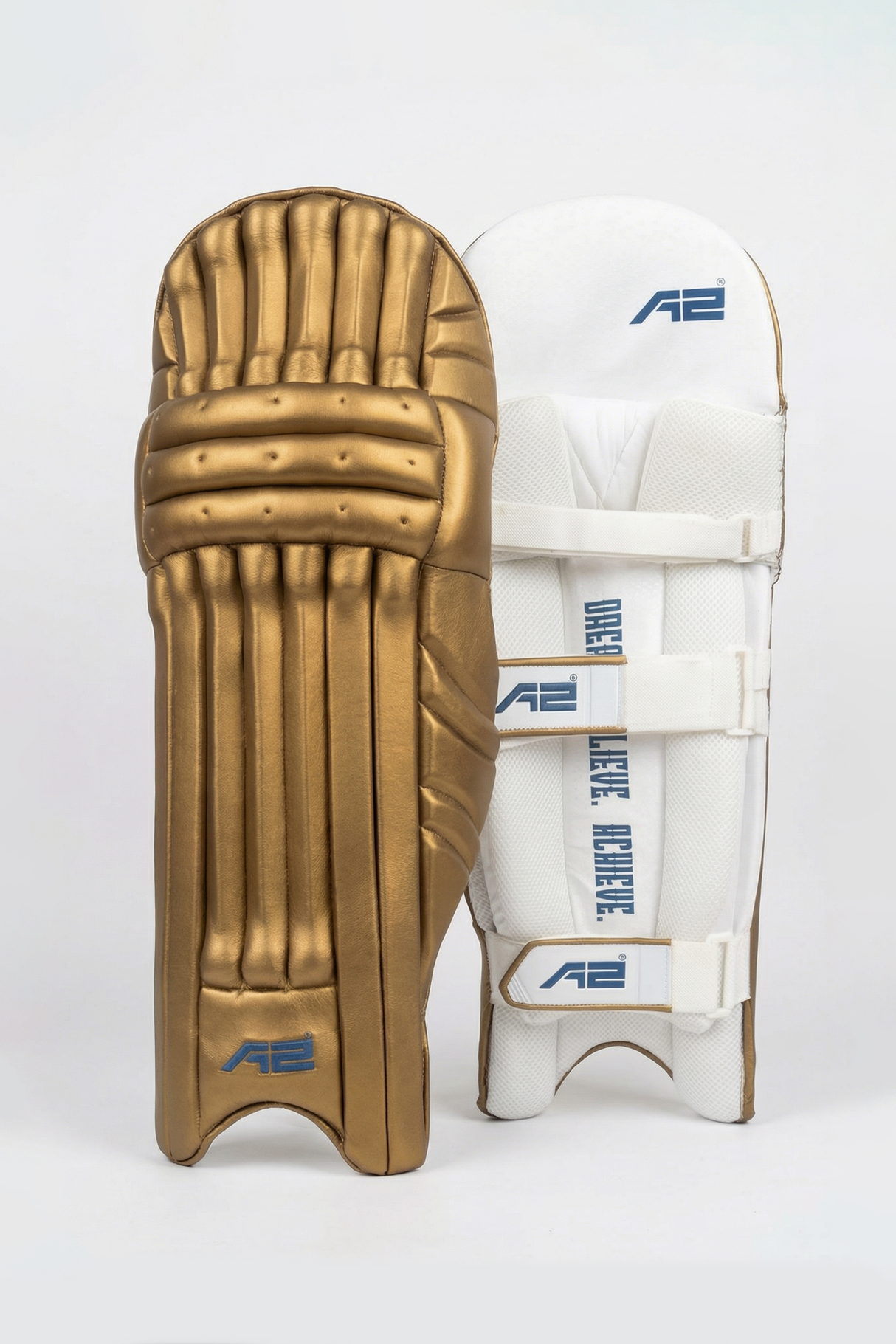Cricket Batting Pads - Gold & Blue