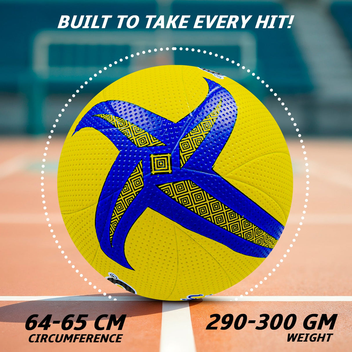 Synco Smash Rubber Moulded Volleyball Ball (Size-5)