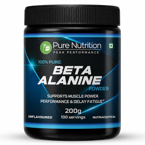 Pure Beta Alanine Powder 200g Unflavored | Pre-Workout Supplement for Muscle Power