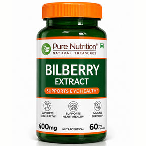 Bilberry Extract 400 mg | Antioxidant & Daily Wellness Support | 60 Capsules - Nutrition by Pure Nutrition