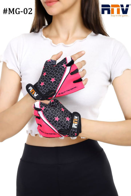 MG-02,GYM GLOVES (PINK) | R.N.V. Sports (India) Pvt. Ltd.