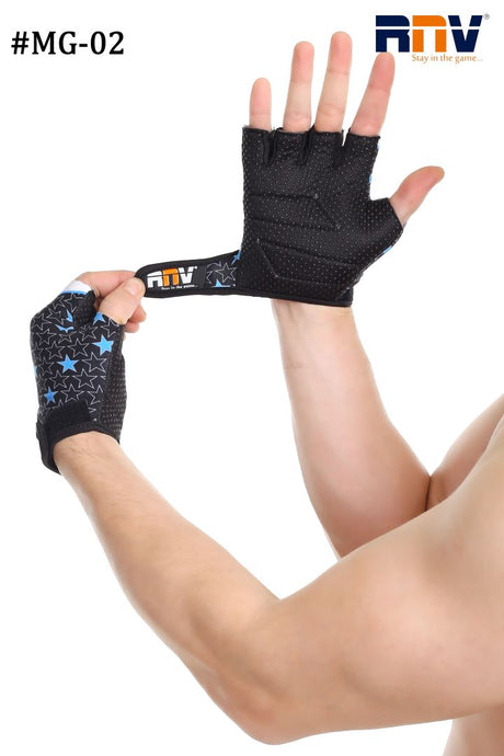 MG-02,GYM GLOVES(BLUE) | R.N.V. Sports (India) Pvt. Ltd.