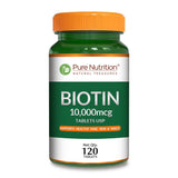 Biotin 10,000 mcg  High-Strength Pharma Grade | Hair, Skin & Nails | 120 Tablets