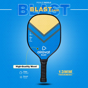 BLAST WOODEN PICKLEPADDLE - 7406 WITH BAG