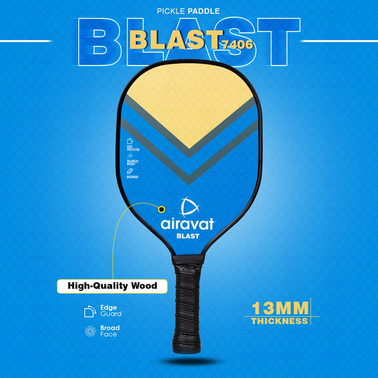 BLAST WOODEN PICKLEPADDLE - 7406 WITH BAG