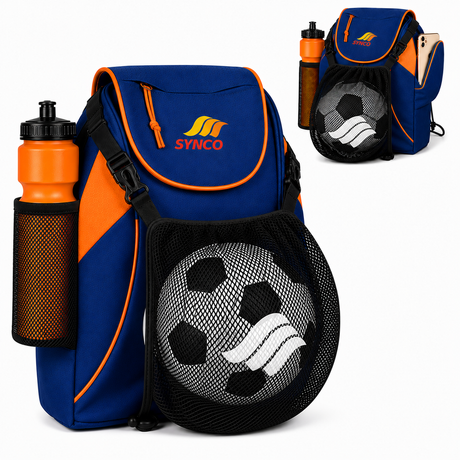 Synco Blaze Football Bag (Blue Orange) - Bags