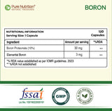 Boron 3mg Chelated Supplement  Bone Health & Mineral Support