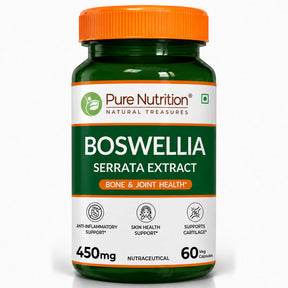 Boswellia Serrata Extract 450mg | Bone & Joint Health | 60 Veg Capsules - Nutrition by Pure Nutrition