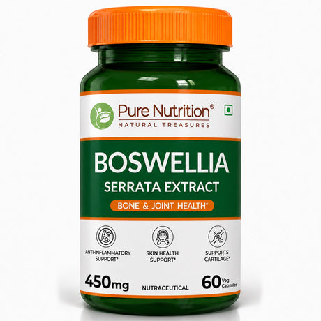 Boswellia Serrata Extract 450mg | Bone & Joint Health | 60 Veg Capsules - Nutrition by Pure Nutrition