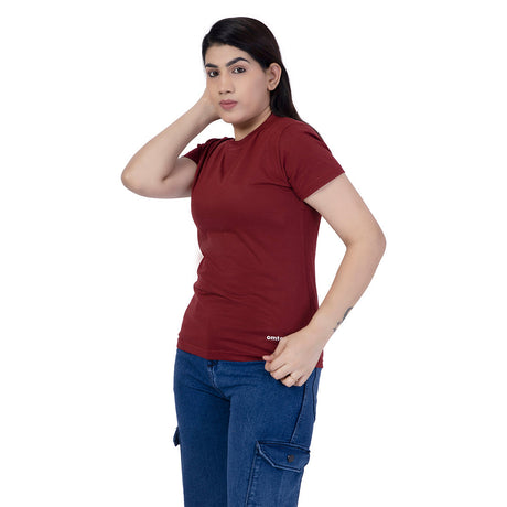 Breeze T Shirt Maroon | Omtex