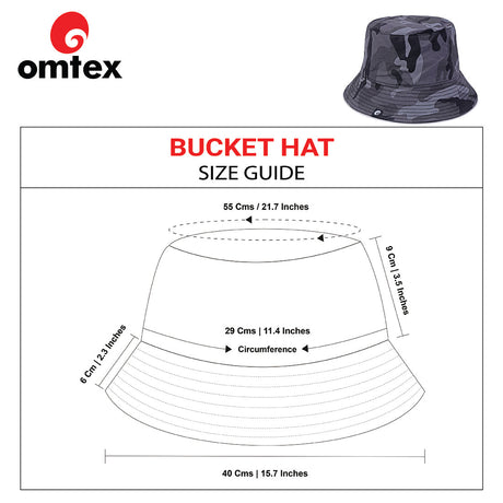 Bucket Hat Camo - Grey | Omtex