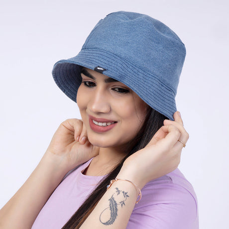 Bucket Hat Denim - Blue | Omtex