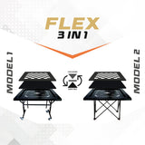 STAG GLOBAL FLEX 3-in-1 Multi-Game Table – Chess, Cards & Carrom – Foldable & Sturdy Design for Home, Clubs & Offices