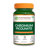 Chromium Picolinate 120 Capsules Blood Sugar, Metabolism & Weight Support - Nutrition by Pure Nutrition
