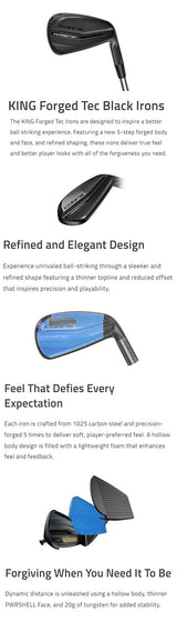Cobra King Forged Tec Black (4-PW) Steel Irons