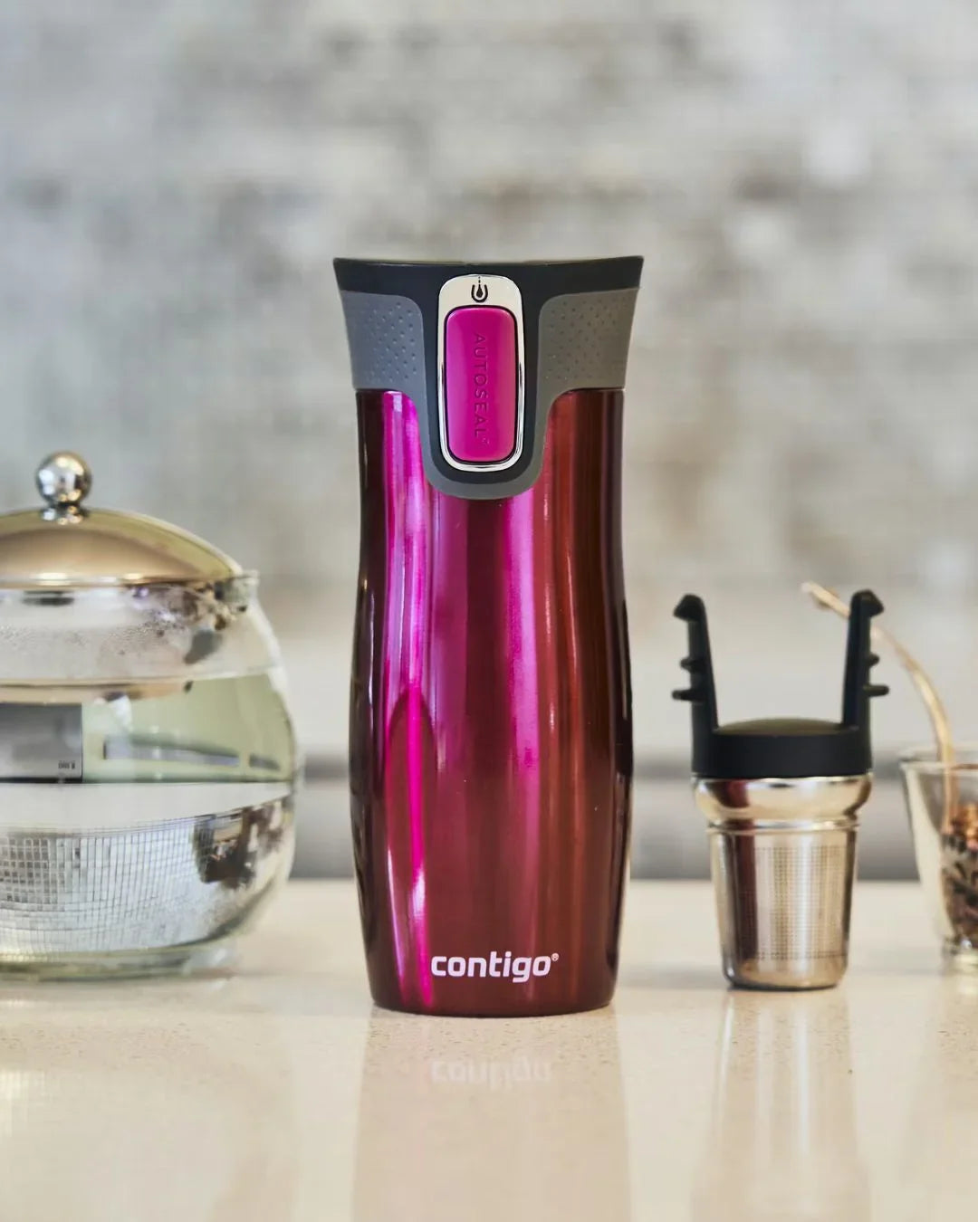 CONTIGO AUTOSEAL™ West Loop Travel Mug, 470ml - Raspberry
