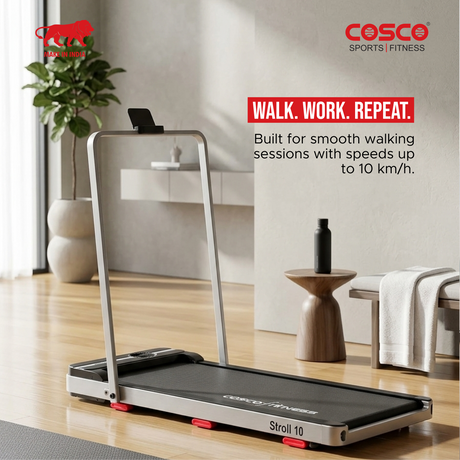 Stroll 10 Walk Pad — Foldable Treadmill for Walking & Light Jogging at Home | 1–10 km/h | Stores Und | Cosco