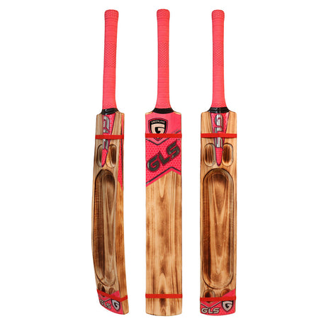 GLS County Burn Himachal Willow Scoop Bat For Soft Tennis Ball | Greenland Enterprises (Gls Sports)