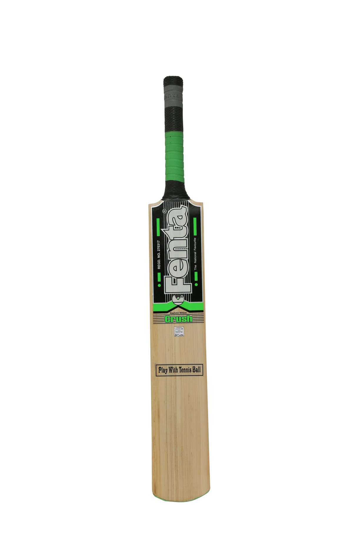 FENTA CRUSH CRICKET TENNIS BAT – DOUBLE BLADE, CANE HANDLE, KASHMIR WILLOW