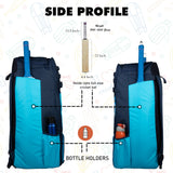 Condor Navy Blue 89L Unisex Cricket Kit Bag Backpack| Adult Size| 2 Bat | Shoe/Helmet Pocket| Main Compartment 20" Leg Pad |2 Bottle Holder| Easy Access Pocket | Player Edition Senior,Polyester