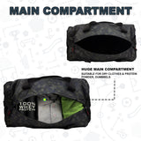 Cardio Wild Moss 31L Gym Fitness Workout Training Sports Travel Duffle Bag Separate Shoe Pocket Dry Wet Pocket Multipurpose Carry Bag Adjustable Strap Lightweight Sports Kit Men Women
