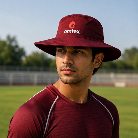 Omtex Club Panama Hat Maroon | Omtex