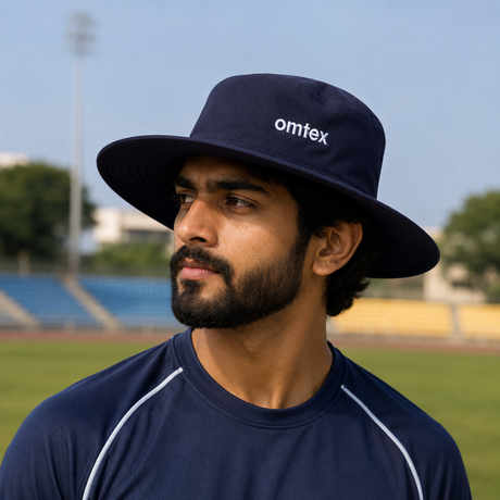 Omtex Club Panama Hat Navy Blue | Omtex